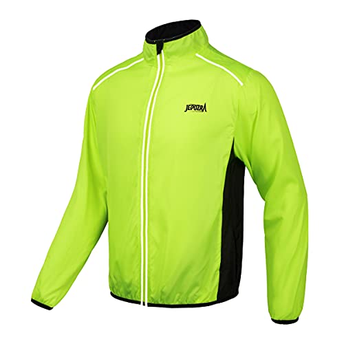 Fahrrad Jacke Herren Atmungsaktiv Ultraleichte Mountainbike Jacket Uv Schutz Sportbekleidung Winddicht Wasserdicht Lange äRmel Mit Reflektierendem Radjacke Laufen Wandern Bergsteigen Radfahren