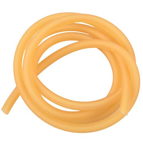 ANTIOCH Natürliches chirurgisches Latexband, Gummi, elastisches Rohr, 2 x 5 mm, Gelb, Größe: 1 m