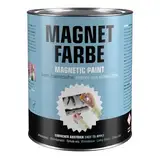 Milacor Magnetfarbe für Innen grau - lösemittelfreie Wandfarbe - überstreichbar, umweltfreundlich - 1 Liter