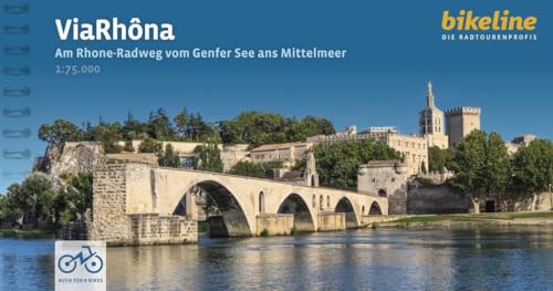 Via Rhôna: Am Rhone-Radweg vom Genfer See ans Mittelmeer. 1:75.000, 720 km, GPS-Tracks Download, LiveUpdate (Bikeline Radtourenbücher)