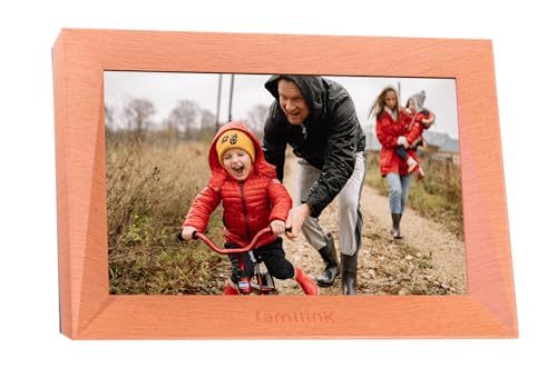 FAMILINK - 4G Digitaler Fotorahmen für die ältere Generation - Arbeitet mit 4G oder mit Wi-fi - Teilen Sie Bilder einfach mit Ihren Großeltern - Bildschirm 10 Zoll