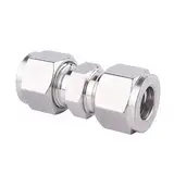 MNUPL 1pc 1/8'' 1/4'' 3/8'' 1/2'' Gerade Union Kompression Fittings 304 Edelstahl 3 4 6 8 10 12 14 16 18 20 22mm(12.7mm)