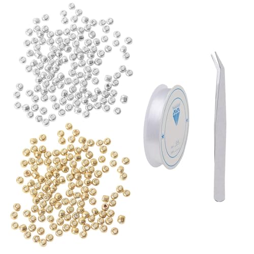 OAOSDH 2000 Perlen, Ausgestattet Mit 1 Stück Pinzetten Und 1 Rolle Elastischer Seil, DIY -Kunsthandwerksmaterialien, Schmuckherstellung, Armbänder, Halsketten Und Anhänger.