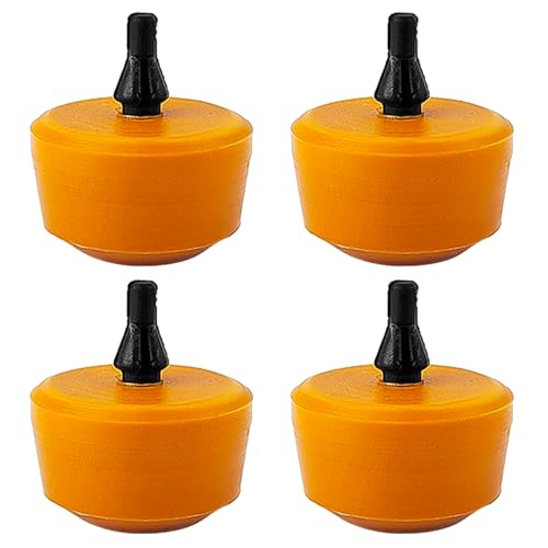 4 Stücke Anschlagpuffer Federung Blattfeder, Anschlag Federwegsbegrenzer Anschlaggummi, Gummipuffer für Hintere Blattfeder, Federung für Caddy 2K Caddy 3 2004-2015 (Orange)