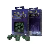 Q-Workshop CTR21 - Call of Cthulhu 7th Edition Dice Set Schwarz & Grün