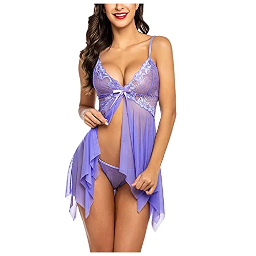 Damen BH Set Mit Tanga Push Up BH Set,Damen Bügel BH Set Spitze BH und Slip Nicht Abnehmbarer Bra Panty Lingerie Unterwäsche mit Hakenverschluss und Verstellbare Träger