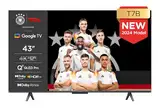 TCL 43T7B 43-Zoll QLED Pro Fernseher, 4K Ultra HD, HDR Pro, Smart TV Unterstützt von Google TV (Dolby & Atmos, Motion Clarity, Freihändige Sprachsteuerung, Kompatibel mit Google Assistant & Alexa)