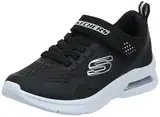 Skechers Herren Microspec Max Torvix Sneaker, Black Textile Black White Trim, 37 EU