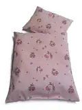 Puppenbettwäsche rosa Einhorn für Puppenbett,-wagen oder Puppenwiege