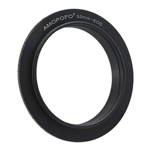 EF-52mm Retroadapter/Umkehrring, für EF-S 70D,77D,80D,10D,20D,30D,50D,Mark II,5D Mark III, 5D Mark IV,5DS,5DS R, 6D,6D Mark II,7D, zum umgekehrten Anschrauben eines Objektivs für Makroaufnahmen