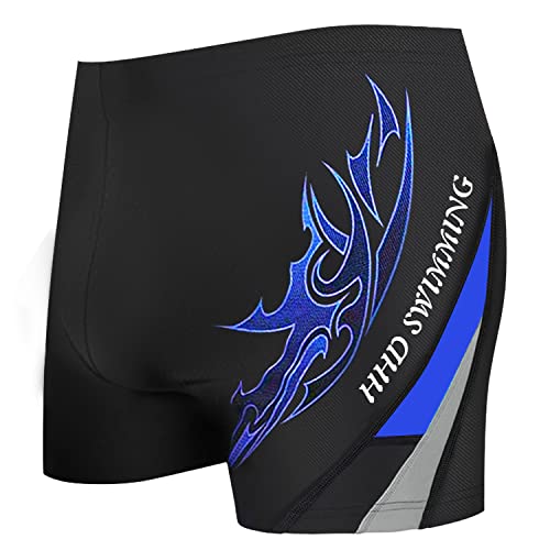 HHD® Badehose für Herren aus guter Elastizität aus High-Tech Boxershorts, Badeshorts mit vorderem Tie für Strand/Sport/Schwimmen/Tauchen