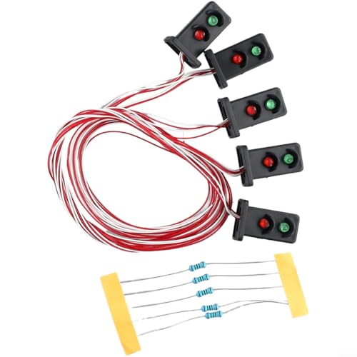 Modelleisenbahnsignale, LEDs Eisenbahn-Zugsignale, HO-Skala-Blocksignal, Ampeln für Zug-Layout