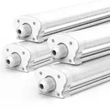 JESLED - 4er Set LED Feuchtraumleuchte 120cm IP65-30W 5200 Lumen - 4000K Neutralweiß - Verknüpfbar - Kellerleuchte, Nassraumleuchte - Feuchtraum Wannenleuchte