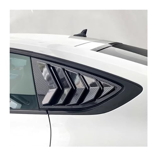 HUIFFNG Schwarze ABS-Seitenfenster-Lamellenverschluss-Abdeckungsverkleidung, kompatibel for Audi A5 2017–2023 (Color : Carbon Style)