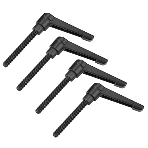 FTVOGUE 4pcs Einstellbare Befestigungsgrenze Männliche Fadengriffe Zinklegierung Zum Verpacken von Schweißen Holzbearbeitung Färben (Schraublänge 70 mm)