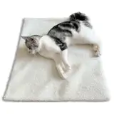 Heizdecke Katze 60 x 45 cm,Selbstheizende Decke für Katzen & Hunde, Wärmedecke Katze Extra Warme & Weich, Selbstwärmende Decke, Thermodecke Katzenbett Geräuschlos