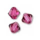 36 stk PRECIOSA - MC Bead Rondelle, Fuchsie 3,6x4 mm (PRECIOSA - MC Bead Rondelle, fuchsia) 36pcs