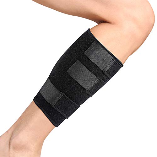 Watris Veiyi Wadenbandage Muskelfaserriss, Verstellbare Waden Kompressionsbandage, Neoprenkompression zur Linderung für Wadenmuskelverletzungen, Schwellungen, Wadenzerrissen