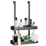 pickpiff Duschregal Ohne Bohren Duschablage Zum Hängen Badezimmer Organizer Shampoo Halterung Dusche Duschkorb Halterung Shower Shelf Mit 4 Haken Edelstahl 55.5x31.5x10.5 cm