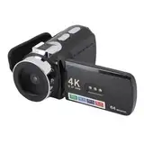 LICAEVEY 4k Camcorder Videokamera 64MP 28x Digital Zoom Vlogging Kamera mit LED -Fülllicht für YouTube, 3 Zoll 180 ° Drehung LCD -Bildschirm Camcorder