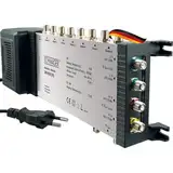 SCHWAIGER SEW4058 531 Multischalter 5/8 mit Netzteil 8 Teilnehmer Signalverteiler SAT für Quad Quattro LNB Satverteiler Multiswitch