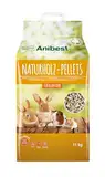 Anibest Kleintierpellets, 100% natürliche Einstreu für Kaninchen, Hamster, Meerschweinchen und Co, saugfähige & geruchsbindende Holzpellets, leicht dosierbare Unterstreu, 11 kg/ 20 l
