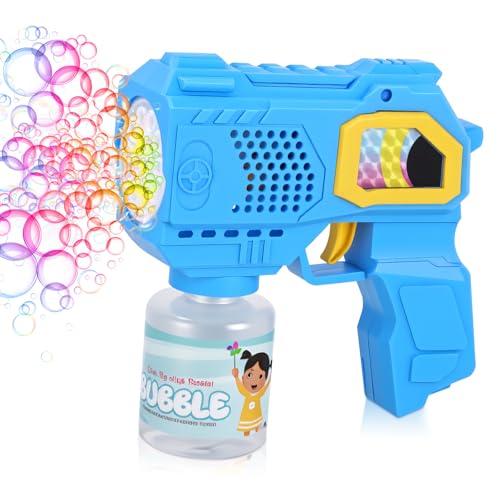 Seifenblasenmaschine für Kinder, 4000+ Blasen pro Minute, Automatische Seifenblasenpistole, Blasenspielzeug für Party und Geburtstag