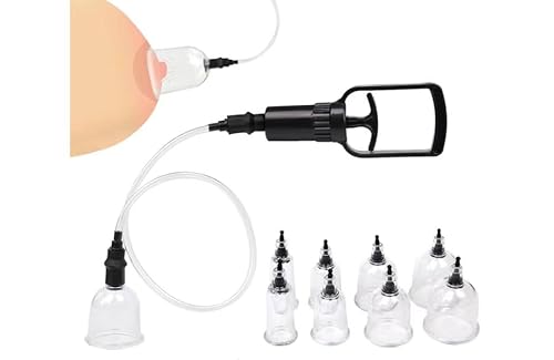 Nipple Sucker Nipple Pump 4 Pairs Toy for Couple Set Nipple Shaper Magnification Suction Vacuum Pussy Pump Breast Clitoris Stimulation Sucker for Women