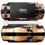 Skin kompatibel mit Sony PSP 1000 Folie Sticker Pferd Sonnenuntergang Reiten