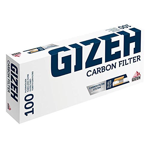 GIZEH Raucherbedarf GmbH 2000 (20x100) Giza Kohlefilterhülsen Filterhülse Zigarettenhülsen