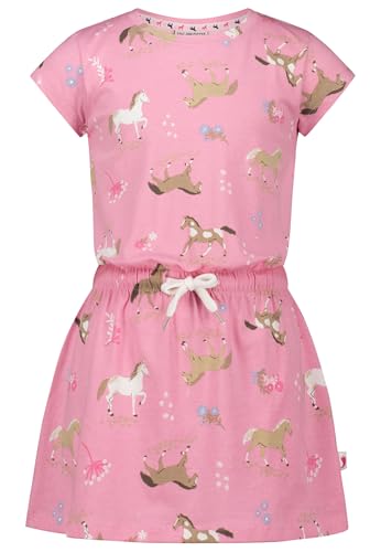 SALT AND PEPPER BY KIDS PARK Mädchen Kleid mit Pferde AOP aus S.Jersey