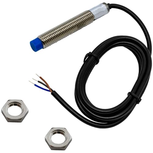 Lumonic Induktiver Näherungsschalter 8mm PNP I Näherungssensor Schließer - IP67 I Annäherungssensor mit Messing vernickelt & 6 bis 36V DC Spannung