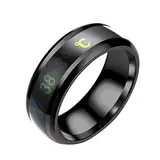 Smart Temperatur Edelstahl Ring Paar Liebhaber Farbwechsel Stimmung Unisex Ring Hand Schmuck Überlegene Qualität