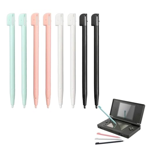 8 Stück Stift für 3DS XL - 3ds Stift - Eingabestift Stift für NDS DS Lite DSL NDSL Pen Tip Spielkonsole Stylus Kunststoff Spielkonsole Zubehör（4 Farben）