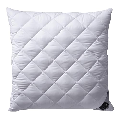 Billerbeck Kopfkissen Classic Clean - Faserkissen ca. 40 x 80 cm – Kissen mit mittlerer Stützkraft – AIRFLOCKS® Füllung, weich und kuschelig