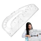 Modedesign-Lineal, Nähmaß-Lineal, Musterherstellungs-Lineal, Modedesigning, Kleidungsherstellung, Maßlineal mit - , metrische Nähvorlagen für Kunststudenten, Musterhersteller,