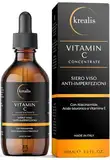 •100ml• Vitamin C Serum mit Hyaluron, Niacinamide, Vitamin E, Serum Gesicht, Anti Falten Anti Aging, Gesichtspflege Männer und Frauen