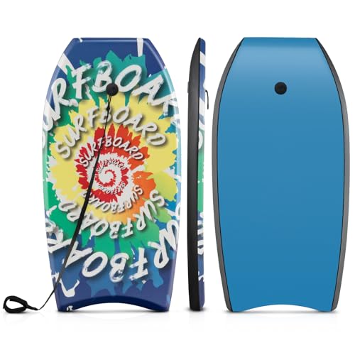 COSTWAY Bodyboard für Kinder, Surfbrett mit EPS-Kern, XPE-Deck, HDPE-Unterseite & Handgelenkschlaufe, Surfboard, Body Board