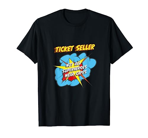 Ticket-Verkäufer Lustiger Superhelden-Job T-Shirt