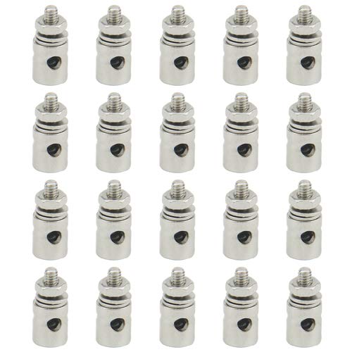WMYCONGCONG 20 PCS Einstellbare Pushrod Connector Linkage Stopper D2.1mm für RC Flugzeug Flugzeugteile