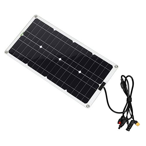 TOTITOM Solarpanel-Set, 100 W, monokristallines Silizium-Solarpanel, Multifunktionsschnittstelle, Solarpanel für Outdoor, Camping, Zuhause, Notstromversorgung, 2024 NEU