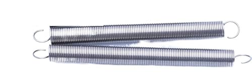 S Haken 304 Edelstahlspannung Federverlängerung Spulenfeder Rückzug Federdrahtdurchmesser0,8/1,0 mm Außendurchmesser 6-10 m(120mm(2 pieces),6mm 1.0mm)