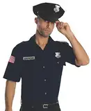 Rubies Herren Helden und Hombres Polizeiuniform Hemd und Hut Kostüm für Erwachsene, Blau, XL