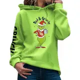 Generisch Blitzangebote des Tages ?????? Pullover Weihnachten Hoodie Damen Weihnachtspullover 3D Druck Lustig Kapuzenpullover Grün Weihnachts Sweatshirt Warehouse Deals Angebote