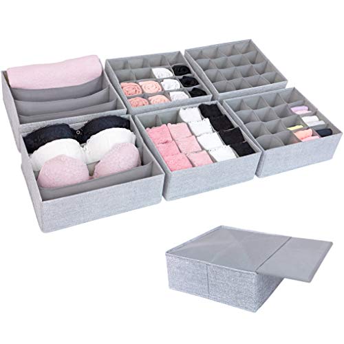 SIMPLE JOY® PAX100 Organizer für IKEA Kleiderschrank; DAS ORIGINAL; passgenau; Stabiler Boden; Schubladen Ordnungssystem für Socken, Unterwäsche, Krawatten; 6er Set