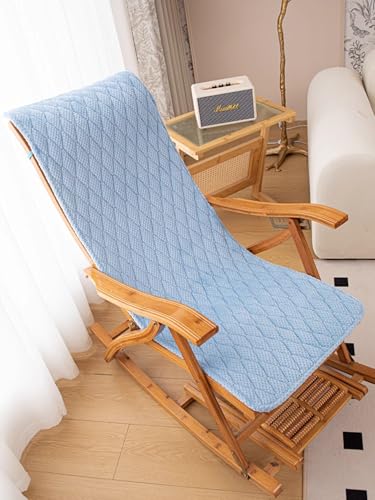 CTIANT Recliner Kissen Vier Jahreszeiten Atmungsaktive Schaukelstuhlkissen Solid Color Wicker Stuhl Sitzkissen mit Krawatten rutschfeste Stuhlauflage für Home Office