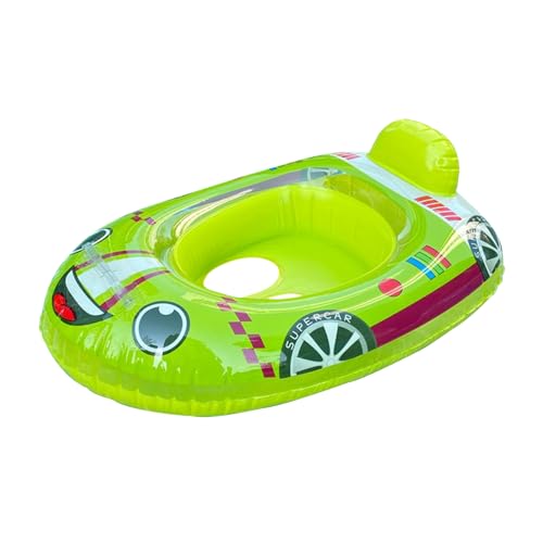 Aufblasbarer Baby Pool Schweben Baby Aufblasbares Schwimmen Auto Schwimmring mit Sitz Aufblasbares Auto Schwimmen Schweben für Kleinkinder Jungen Mädchen 2-6 Jahre (Grün)