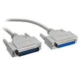Aukson H04 25-Pin DB25 Parallel Druckerkabel – Männlich zu Weiblich, 1,5m Verlängerungskabel für Drucker, PDA, Scanner und Modem – 25-poliger DB25 Stecker auf Buchse