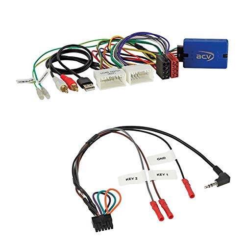 Lenkradfernbedienung Adapter Interface LFB Multi-Anschluss passend für KIA Cee'D 2012-2016 ohne OEM Soundsystem + USB kompatibel mit verschiedenen Autoradios