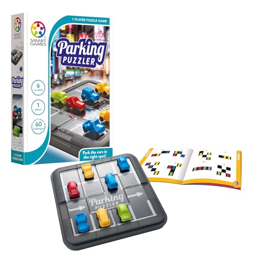 SmartGames - Parking Puzzler, Puzzle Game with 60 Challenges, 6+ Years